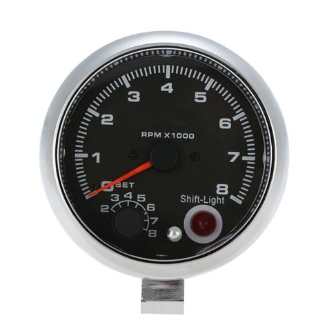 12 V Auto 3 75 Toerenteller Tacho Gauge Met 7 LED Grandado