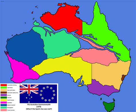 Australian States (what if the Epeiric Sea was real) : r/imaginarymaps