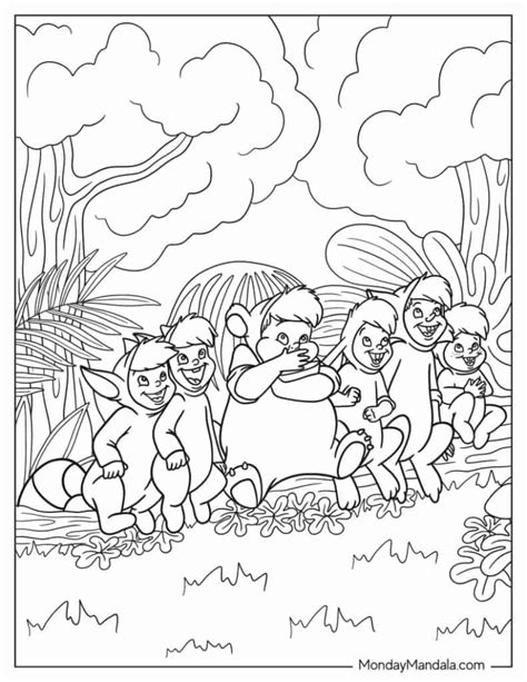 Peter Pan Lost Boys Coloring Pages