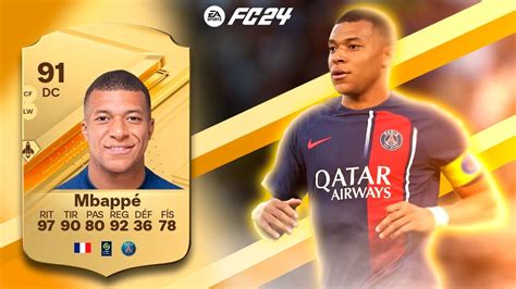 Confirmado Mbappe Media 91 La Mejor Carta Ofensiva Del Juego🤑mbappe