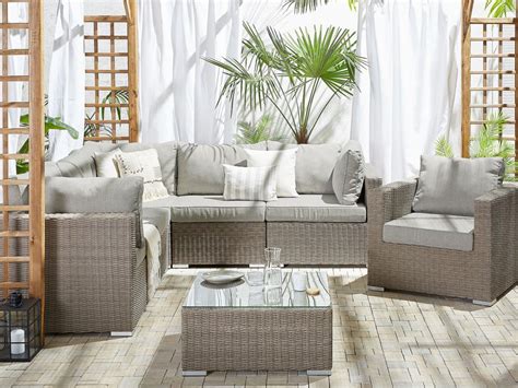 Salat George Hanbury Festland Rattan Lounge Set Balkon Trainer