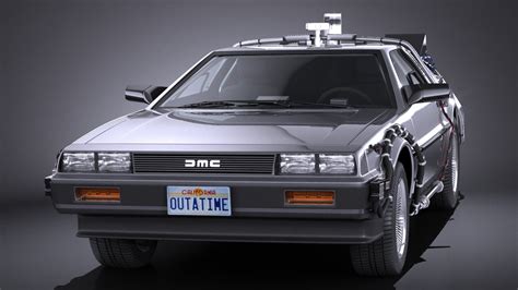 Delorean Dmc 12 Back To The Future Episode 1 Vray 3d Model 169 3ds C4d Fbx Lwo Max Obj