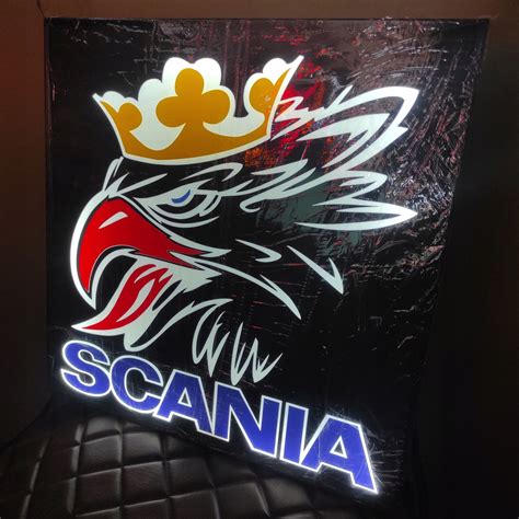 Tablica Gryf Nad Ko Led Logo Scania V Tir Scania Za Z Z