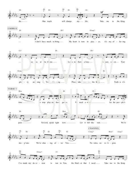 Take Me To The King Lead Sheet, Lyrics, & Chords | Kirk Franklin ...