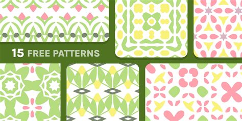 Free Seamless Pattern Collection: Springtime (fresh, bright, spring ...