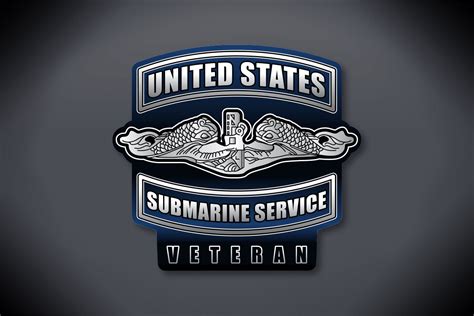 United States Submarine Service Veteran Dolphins Vinyl Decal — Silent Service Products