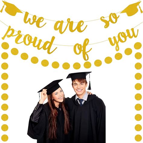 Graduation Banner We Are So Proud Of You Banner Graduation Decorations