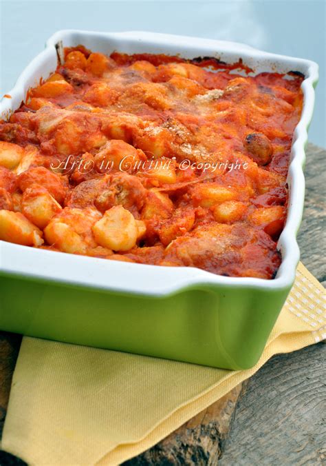 Gnocchi Gratinati Al Forno Con Salsiccia