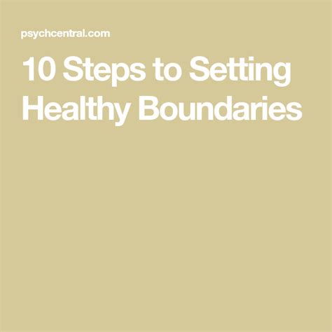 10 Steps To Setting Healthy Boundaries Artofit