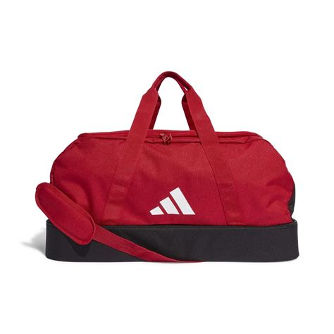 Adidas Tiro Duffel Bag Bottom Compartment Team Power Redblackwhite