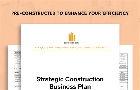 Strategic Construction Business Plan Template In Word PDF Google Docs