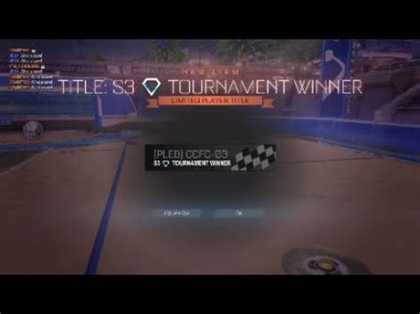 Rocket League Diamond Tournament Win Youtube