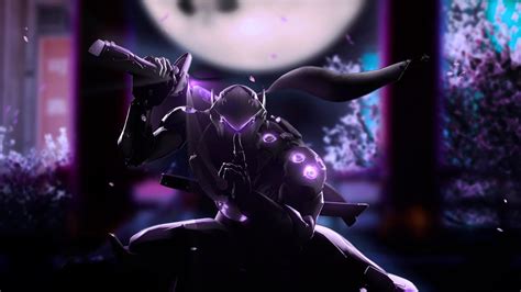 Overwatch Genji Wallpaper Purple By Draffel On Deviantart