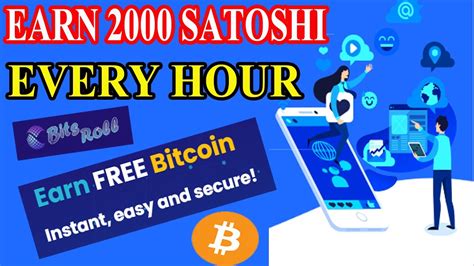 Earn Satoshi Every Hour Earn Free Bitcoin Bitsroll Youtube