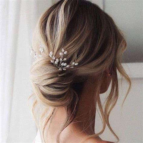 Amazon Evild Bridal Hair Pins Flower Bride Headpieces Pearls Hair