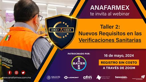 Taller Nuevos Requisitos En Verificaciones Sanitarias Anafarmex