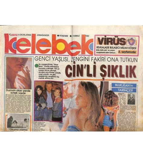 H Rriyet Gazetesi Kelebek Eki Temmuz Bluejeanin Tarih Esi Gz