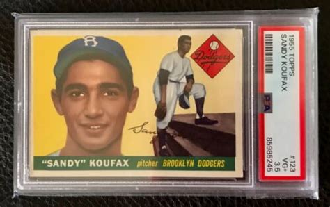 Topps Baseball Sandy Koufax Rookie Card Rc Psa Freshly