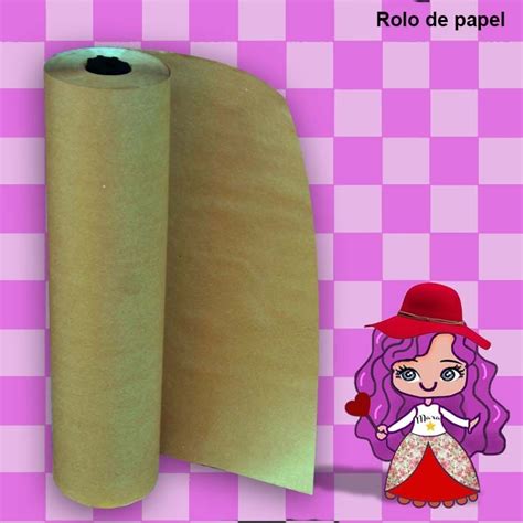 Bobina Rolo De Papel Kraft G Para Embrulho Comprimento Metros