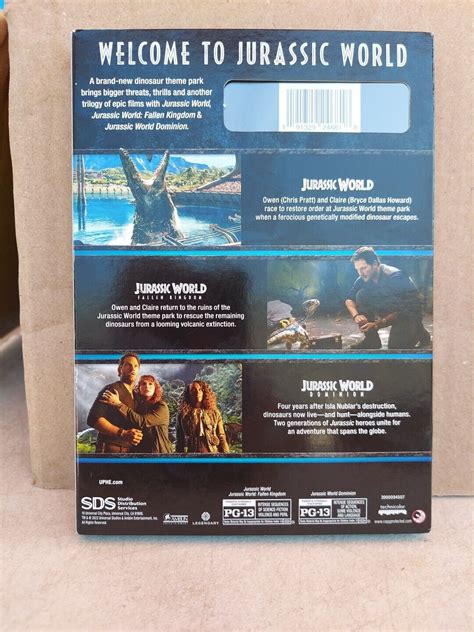 Jurassic World Trilogy Dvd Ebay