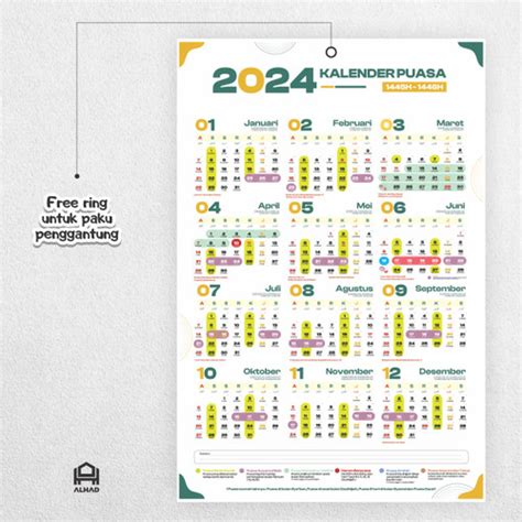 Jual Kalender Puasa 2024 I Komplit I Ukuran A3 I Type A04 Kota Bekasi Alhadofficial