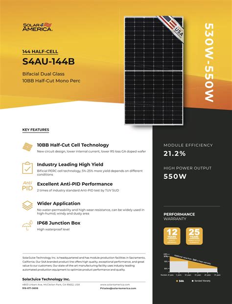 550W BIFACIAL 144 Half Cut Mono Perc High Efficiency Solar Panel