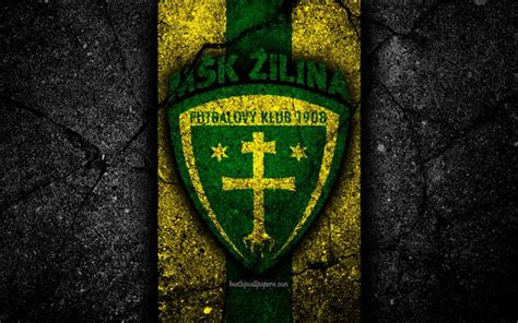 Download wallpapers Zilina FC, 4k, logo, Fortuna liga, football, soccer ...