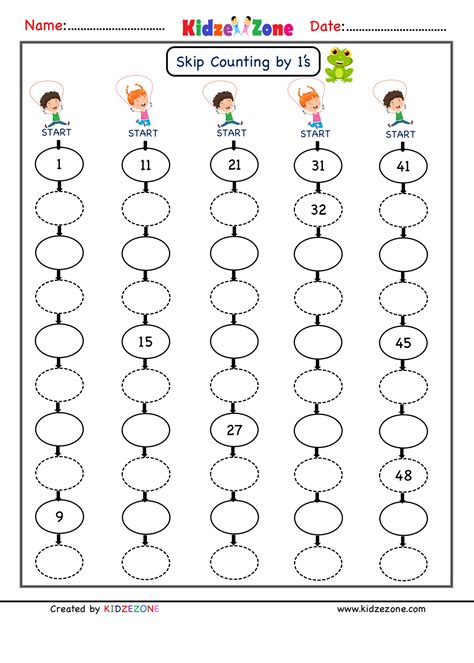 Skip Counting By To Worksheets