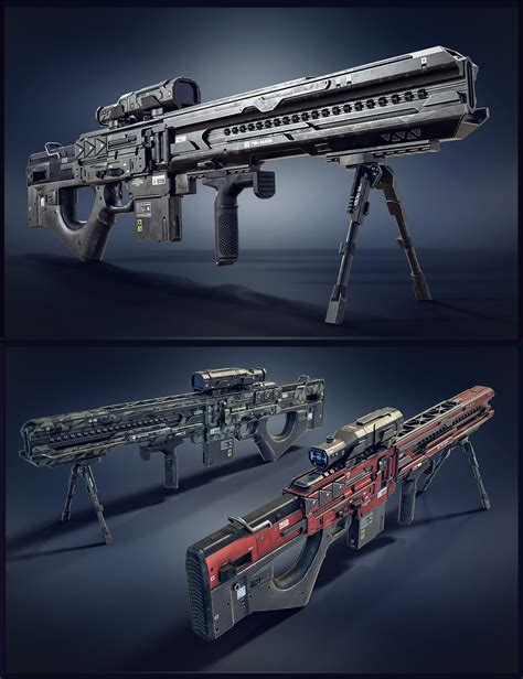 Cyberpunk Sniper Rifle