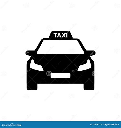 Black and White Taxi Logo Modern Car Stock Vector - Illustration of ...