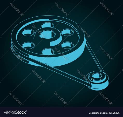 Belt and pulley Royalty Free Vector Image - VectorStock