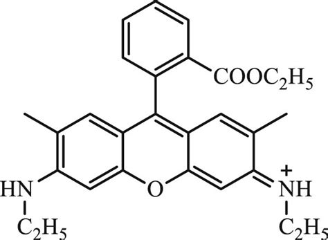 The structure of rhodamine 6G. | Download Scientific Diagram