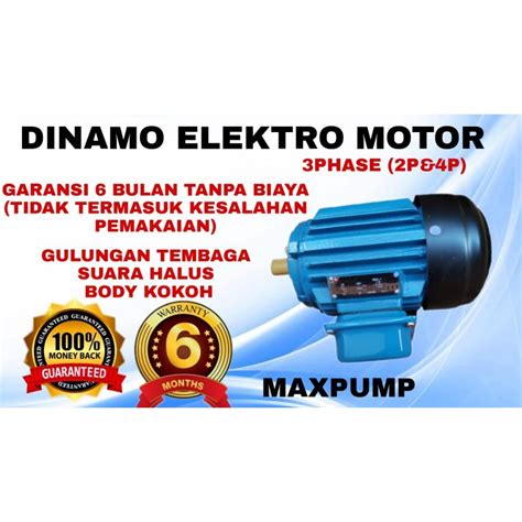 Jual Maxpump Em112m 2 Dinamo Motor Listrik 55hp Electro Dinamo Motor