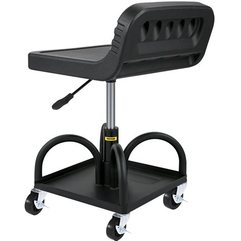 VEVOR Rolling Garage Stool 300 400LBS Adjustable Swivel Work Shop Seat