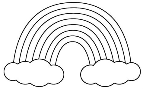 Desenhos De Arco íris Para Colorir Bora Colorir