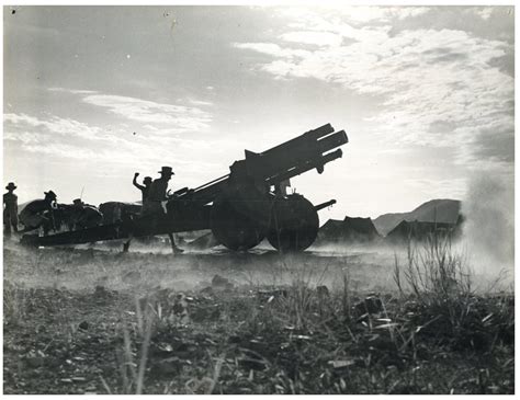 Indochine Guerre D Indochine Canons By Photographie Originale