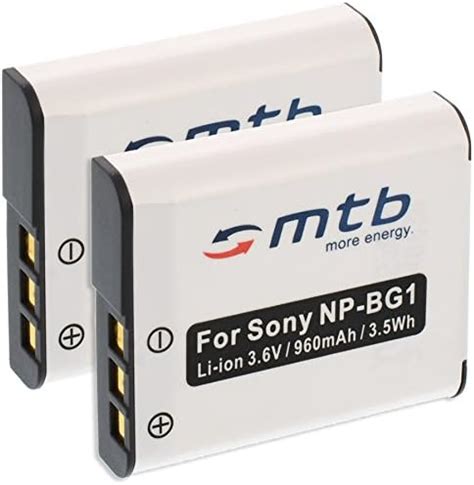 X Batteria Np Bg Fg Compatibile Con Sony Cyber Shot Hdr Gw Dsc