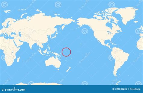 Locator Map Showing The Location Of Nauru Stock Vector Illustration