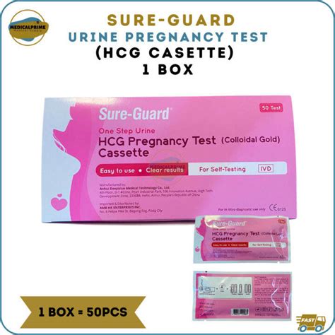 Pregnancy Test Kit PT Sure Guard HCG Cassette Sold Per BOX 50pcs Per