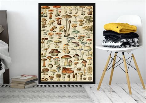 3 Mushroom Printmushroom Wall Decor Mushroom Wall Hanging Etsy