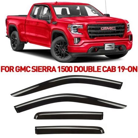 Voron Glass Tape On Extra Durable Rain Guards For Trucks GMC Sierra