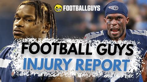 Week 4 Injury Report Footballguys Fantasy Football 2021 Youtube