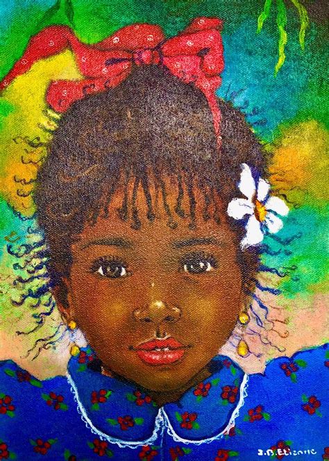 Little Black Girl Painting