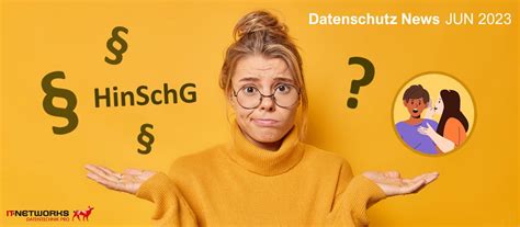 Hinweisgeberschutzgesetz Jetzt Handeln It Networks Datentechnik Pro