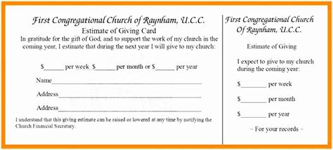 Church Pledge Form Template | Free Sample, Example & Format Template