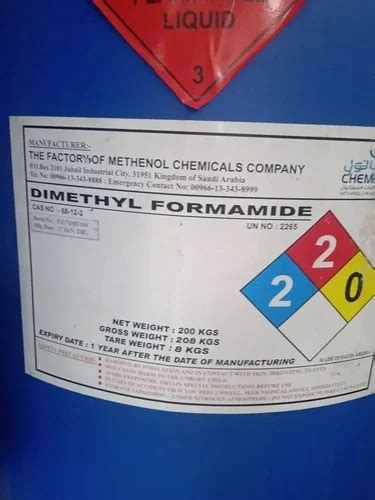 Dimethylformamide Solvent Dmf Packaging Type Drum Packaging Size 200 Kgs At Rs 95 Litre In