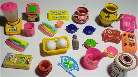 5 Minutes Diy Unboxing Mini Kitchen Set Toy Miniature Plastic Full