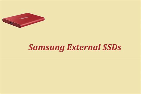 Recommended Samsung External SSDs and How to Use Them - MiniTool ...