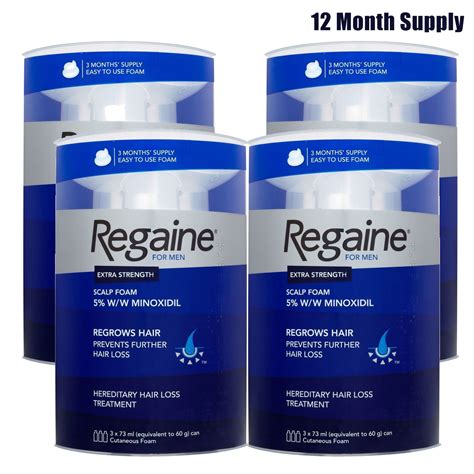 Regaine For Men New Extra Strength Foam 5 Minoxidil Multibuy Options