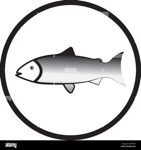 Salmon Fish Icon Vector Illustration Design Stock Vector Image Art